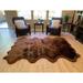 Highland Select Natural Long Wool Sheepskin 8 Pelt Shag Rug - 5'5" x 6'8"