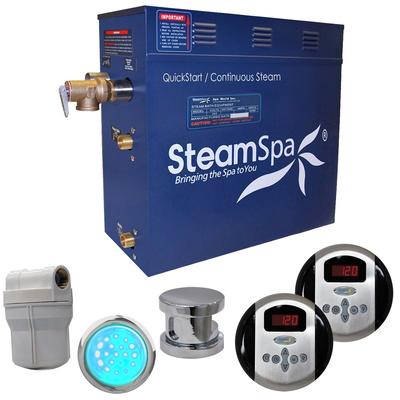SteamSpa Royal 6kw Steam Generator Package in Chrome