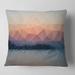 Designart 'Sky Sea and Beach Abstract Vector View' Seascape Throw Pillow