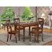 East West Furniture Dining Room Furniture Set Includes a Rectangle Kitchen Table and Dining Chairs (Pieces Options)