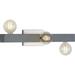 Mill Beam Collection 3-Light Brushed Nickel Industrial Bath Vanity Light