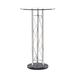 Global Furniture USA Chrome Metal Circular Bar Table