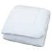 Classic Linen Marbella Box Quilted Waterproof Mattress Pad - White