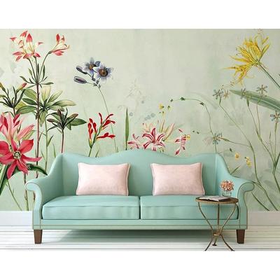 GK Wall Design Colorful Lily Flower Bohemian Removable Wallpaper