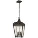 Lavery Marquee Oiled Bronze & Seeded Glass 4 Light Chain Hung Lantern