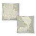 Sea Coral I and Sea Coral Ii - Set of 2 Decorative Pillows