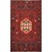 Tribal Persian Hamedan Geometric Area Rug Wool Hand-knotted Carpet - 3'4" x 4'8"