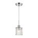 Elk Home Ezra Polished Chrome With Textured Crystal 1 Light Pendant