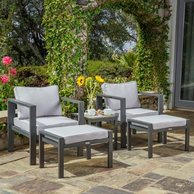 Lakeview Aluminum Outdoor Bistro Seating Set (5-Piece)