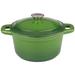 BergHOFF Neo 7-quart Cast Iron Green Round Covered Casserole Dish