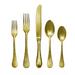 Mepra 5-piece Stainless Steel w/PVD Titanium Coating Epoque Pewter Oro Place Setting