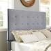 Reston Square Upholstered King/Cal King Headboard in Shale Microfiber