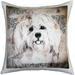 Havanese Dog 17x17 Throw Pillow with Polyfill Insert