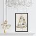 Oliver Gal Holiday and Seasonal Wall Art Framed Canvas Prints 'Fashion Christmas' Holidays - Gold, White