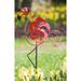 Cheerful Summer Days Windspinner Garden Stake, Red Bird, Short