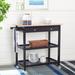 SAFAVIEH Cohyn 1-Drawer 2-Shelf Kitchen Bar Cart with Wheels - 39" W x 17.7" L x 36.2" H