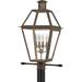 Quoizel Rue De Royal Industrial Bronze 4-light Outdoor Post Lantern