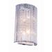 Influx 2-Light 7 in. Chrome Wall Sconce with Royal Cut Crystals - chrome (royal cut crystals) - chrome (royal cut crystals)