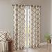 Madison Park Westmont Fretwork Print Grommet Top Window Curtain Panel