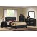 Ireland II Queen Bed Black PU (1Set/2Ctn)