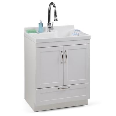 WYNDENHALL Janine Transitional ABS Utility Sink & Cabinet