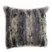 Plutus Blue Soft Plush Animal Faux Fur Luxury Throw Pillow