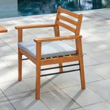 Vifah Gloucester Contemporary Patio Eucalyptus Hardwood Dining Chair