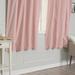 Aurora Home Solid Cotton Blend Blackout Curtain Set of 2