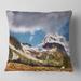 Designart 'Whistler Mountain British Columbia' Throw Pillow