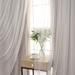 Aurora Home Mix & Match Tulle & Linen-Look Grommet Blackout Curtains