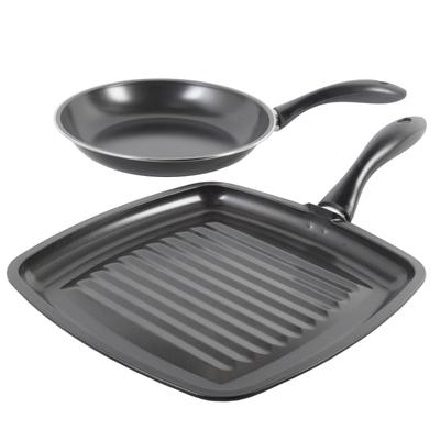 Gibson Westleton 2 Piece Cookware Set Black