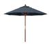 California Umbrella 9' Round Marenti Wood Frame Patio Umbrella with Pacifica Fabric, Base Not Included