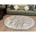 Ovella Home Premium Faux Sheepskin Plush Shag Oval Area Rug