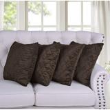 Quilted MicroMink 4-pc. Decorative Pillow Cover Set, NO INSERT