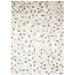 One of a Kind Hand-Woven Modern & Contemporary 5' x 8' Geometric Leather Beige Rug - 5'0"x7'1"