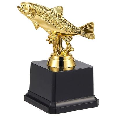 Fishing Trophy, Gold Award for Fishing Tournaments, Competition, 3 x 5 x 3"
