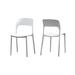Indoor/Outdoor Plastic Stacking Dining Chairs (Set of 2) by Christopher Knight Home