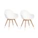 Amazonia Hawaii White 4-piece Patio Dining Chair Set