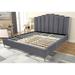 Best Master Furniture Velvet Bed with Gold Feet