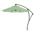 California Umbrella 9' Rd Aluminum Cantilever Market Umbrella, Crank Lift, 360 Degree Rotation, Bron