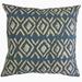 Barbod Ikat Throw Pillow Slate Blue