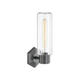 Roebling 1-light Old Bronze Wall Sconce, Clear Glass