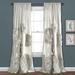 Silver Orchid Ince Flora Curtain Panel