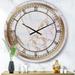 Designart 'White Marble' Glam Wall Clock