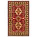 ECARPETGALLERY Hand-knotted Finest Kargahi Red Wool Rug - 2'8 x 4'5