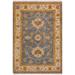 Oriental Ziegler Starling Grey Red Hand-knotted Wool Rug - 2'0" x 2'11"