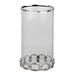 A&B Home Nickel and Glass 18-inch Glass Candle Holder