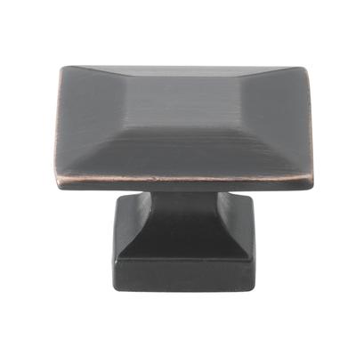 GlideRite 1.375-inch Oil Rubbed Bronze Square Cabinet Knobs (Case of 25)