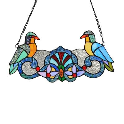 Chloe Tiffany Style Bird Design Window Panel/Suncatcher