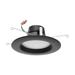 9 Watt LED Downlight Retrofit 5 Inch - 6 Inch CCT Selectable 120 volts Dimmable Black Finish